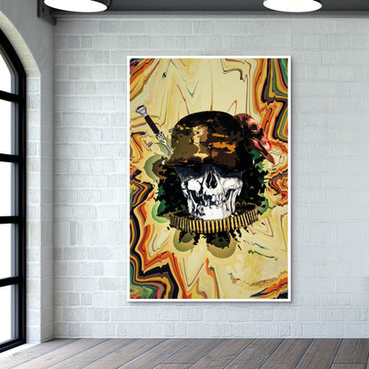 Skull Soldier Wall Art