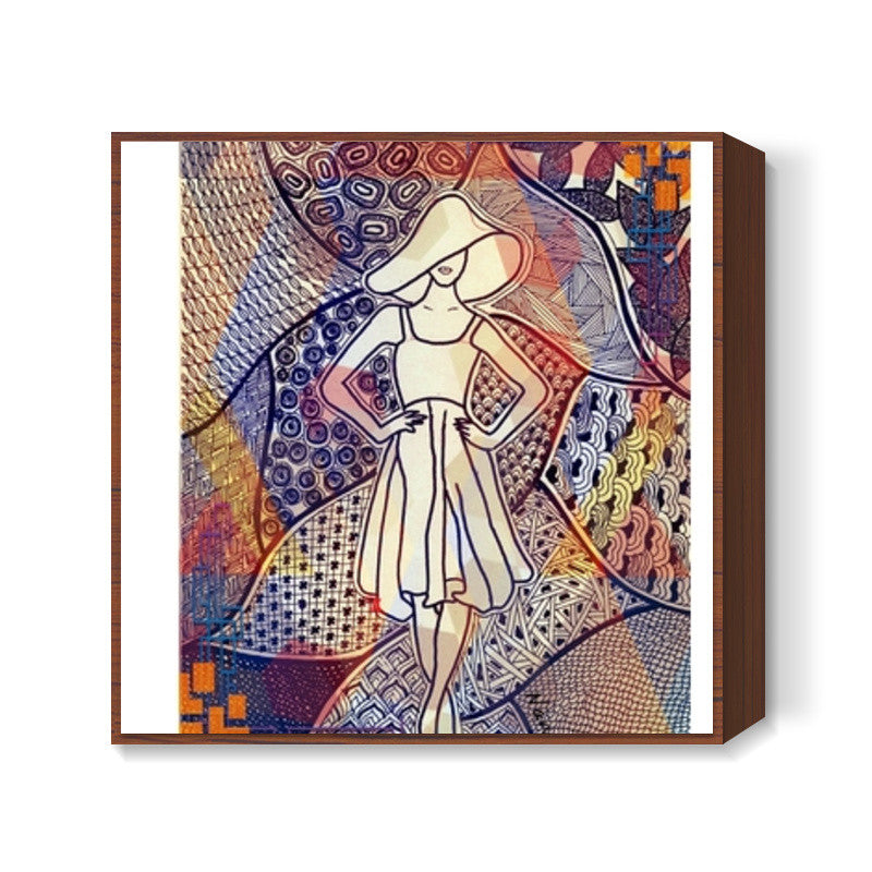 Fashion square art print Square Art Prints