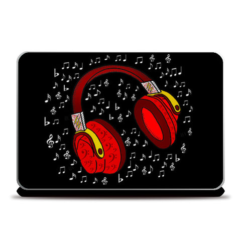 Headphones Laptop Skins