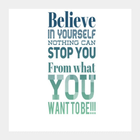 PosterGully Specials, Believe | Quote  Square Art Prints