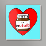 Love Nutella Square Art Prints