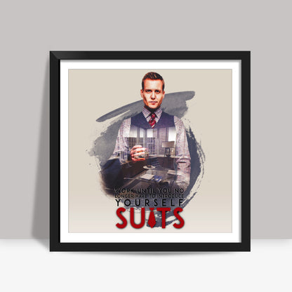 Suits | Harvey Specter Quote Square Art Prints
