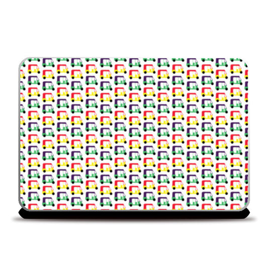 Auto Rickshaw Pattern Laptop Skins
