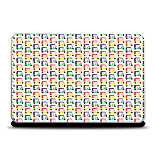 Auto Rickshaw Pattern Laptop Skins