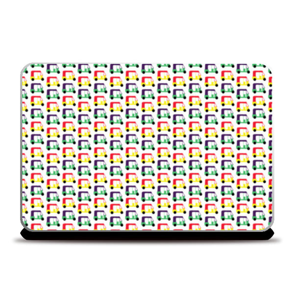 Auto Rickshaw Pattern Laptop Skins – PosterGully
