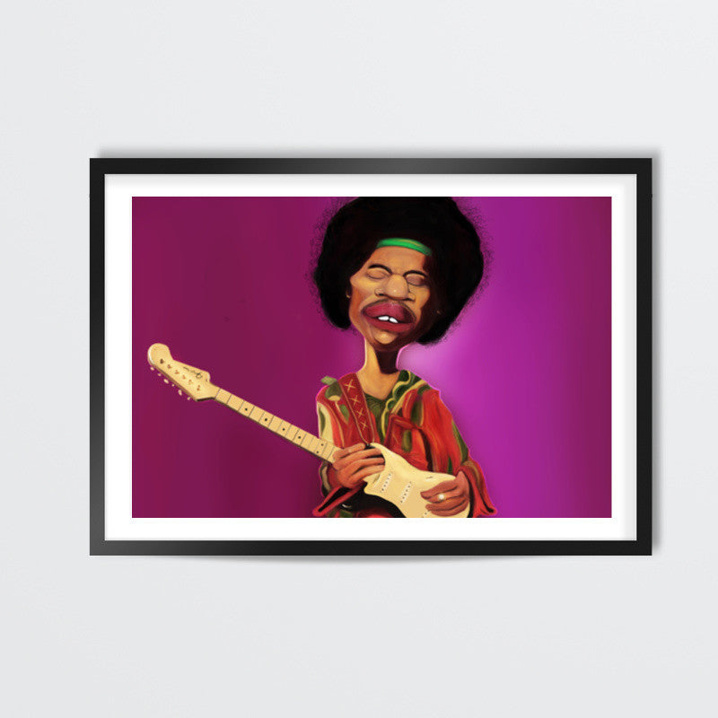 Jimi Hendix | Caricature Wall Art