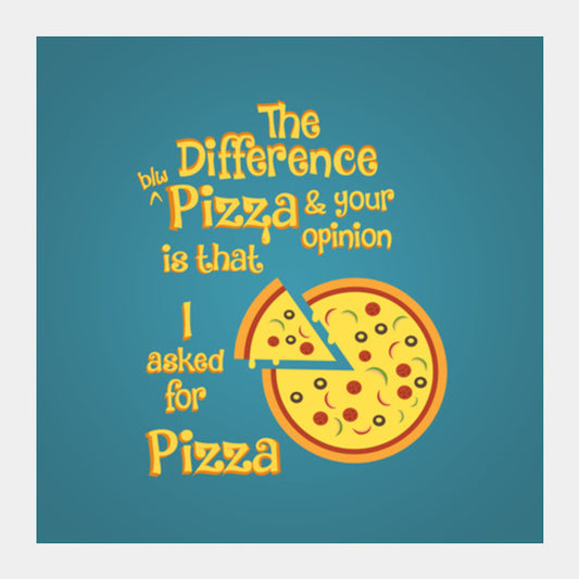 Pizza Square Art Prints