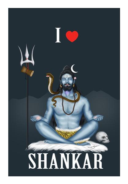 PosterGully Specials, I Love Shankar Wall Art