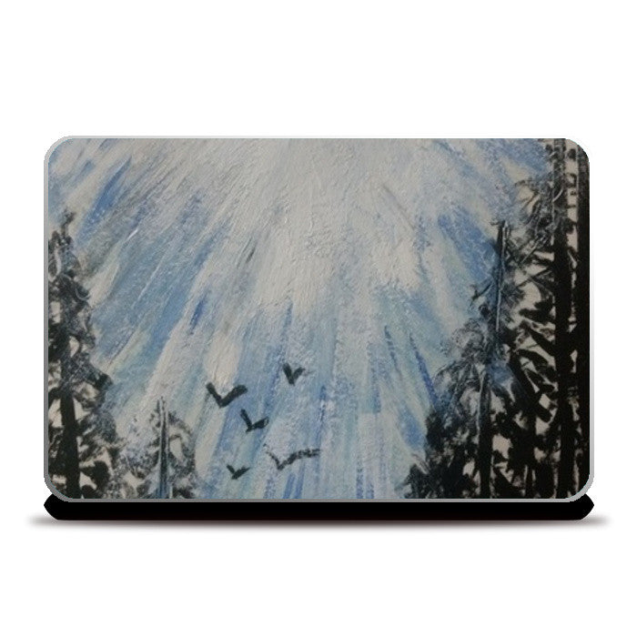 Winter sky @srijanas Laptop Skins