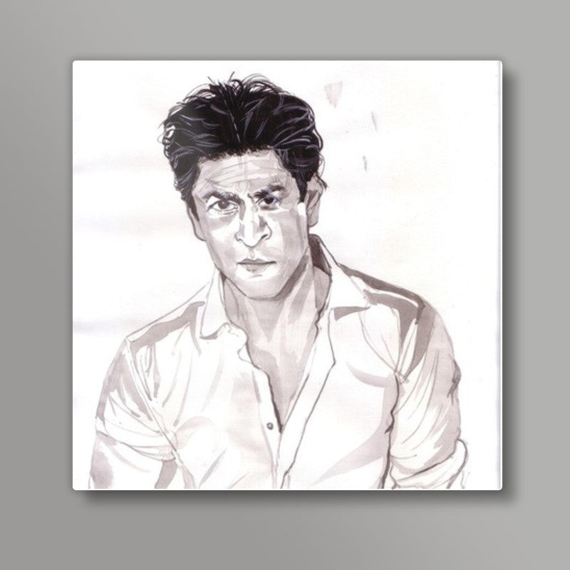 Shah Rukh Khan is a self-made superstar Square Art Prints