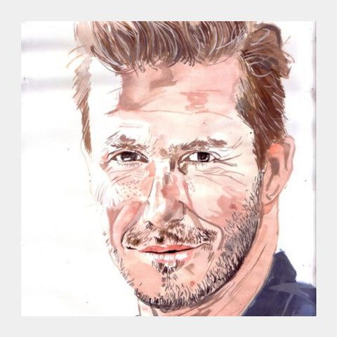 David Beckham Is An Ace Sportstar Square Art Prints PosterGully Specials