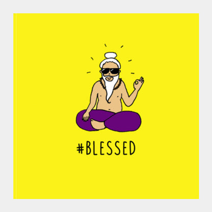 Blessed - poster Square Art Prints