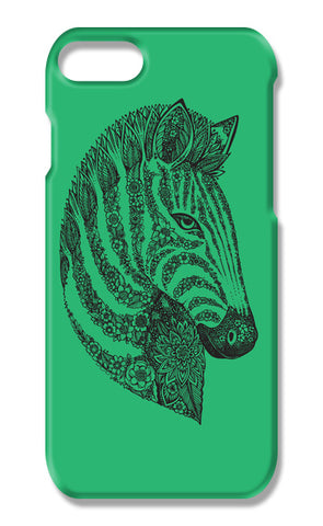 Floral Zebra Head iPhone 7 Cases