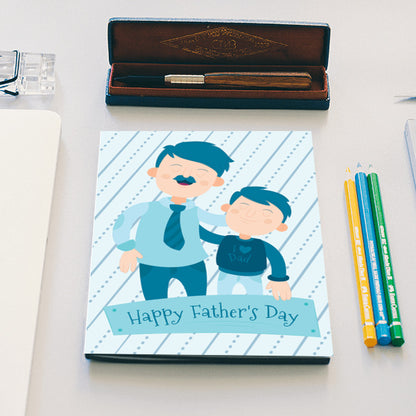 Son With Proud Dad Fathers Day | #Fathers Day Special Notebook