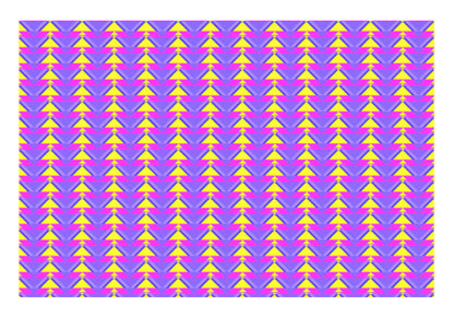 Trippy Triangles | Purple yellow Wall Art