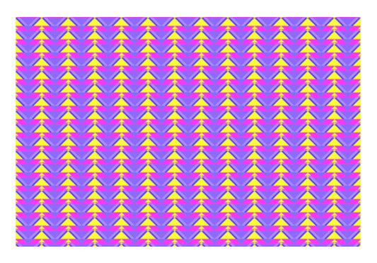 Trippy Triangles | Purple yellow Wall Art