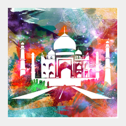 Square Art Prints, The Taj Square Art Prints