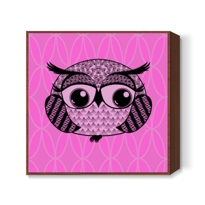 Baby Boo Boo owlie Square Art Prints