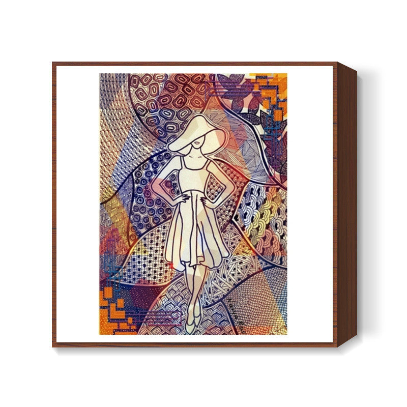 Fashion square art print Square Art Prints