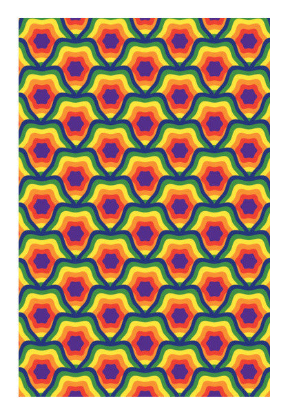 Bright Colours Geometric Art PosterGully Specials