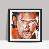Superstar Hrithik Roshan shines on the silver screen  Square Art Prints