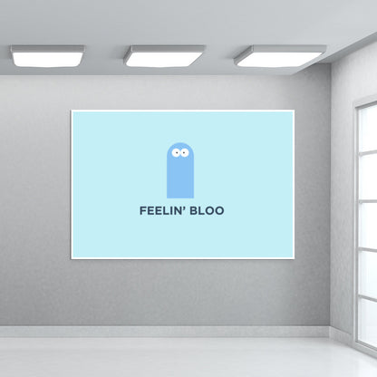 Minimal Retro Cartoon Fosters Home Bloo Wall Art