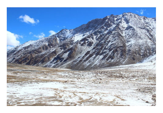 Wall Art, Snow Laden Mountain Top Photography Wall Art