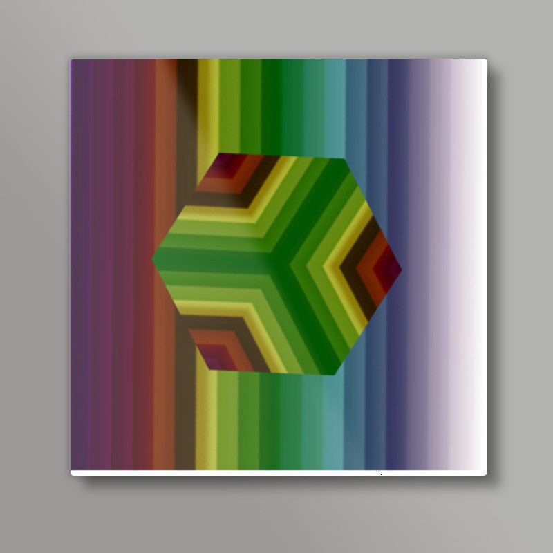 Classic Cube Square Art Prints