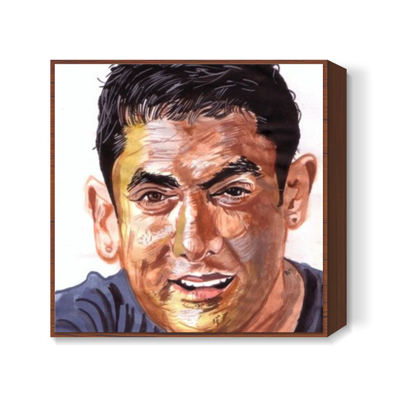 Unique begins with U- Aamir Khan Square Art Prints