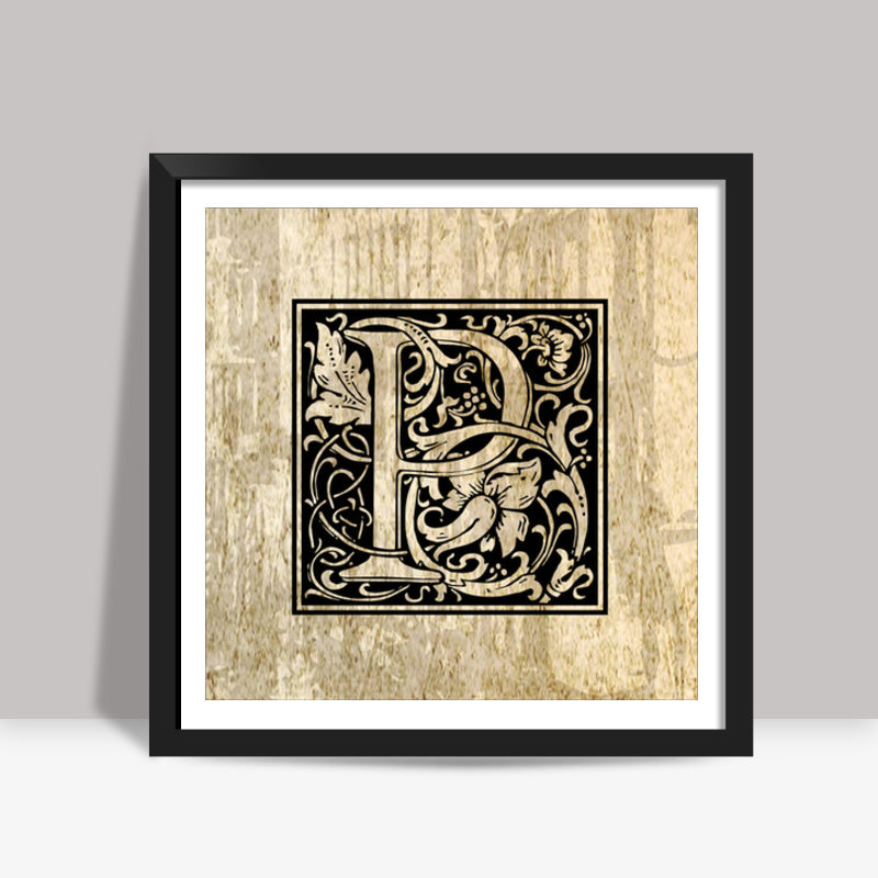 Ornate P Square Art Prints