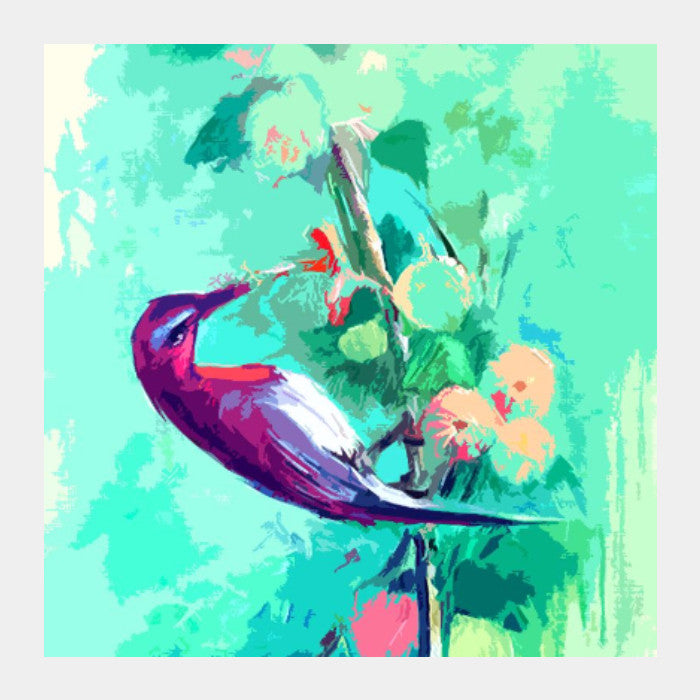 Square Art Prints, Bird Square Art | Raviraj Kumbhar, - PosterGully