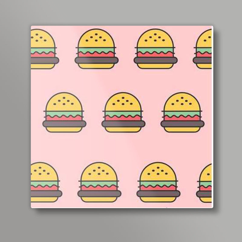 Burger  Square Art Prints