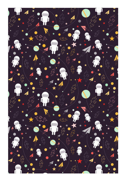 Astronaut Pattern Art PosterGully Specials