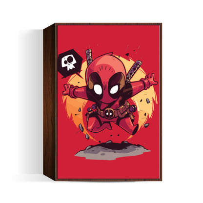 Deadpool Cartoon Wall Art