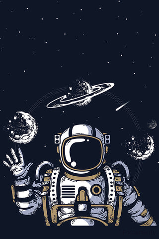 Astronaut In Space Artwork