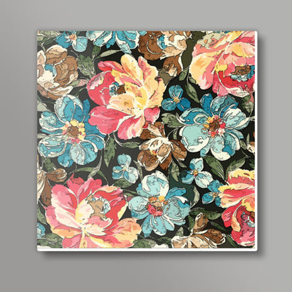Flower Painting Square Art | Prakash Raman