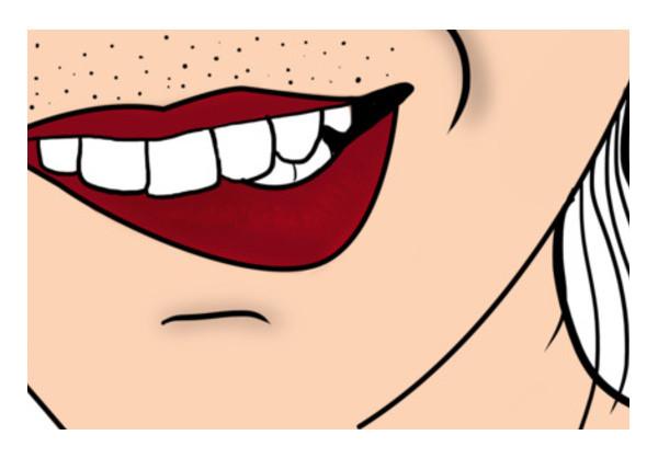 PosterGully Specials, lips Wall Art