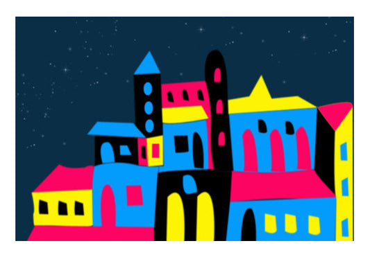 Colorful House Art PosterGully Specials