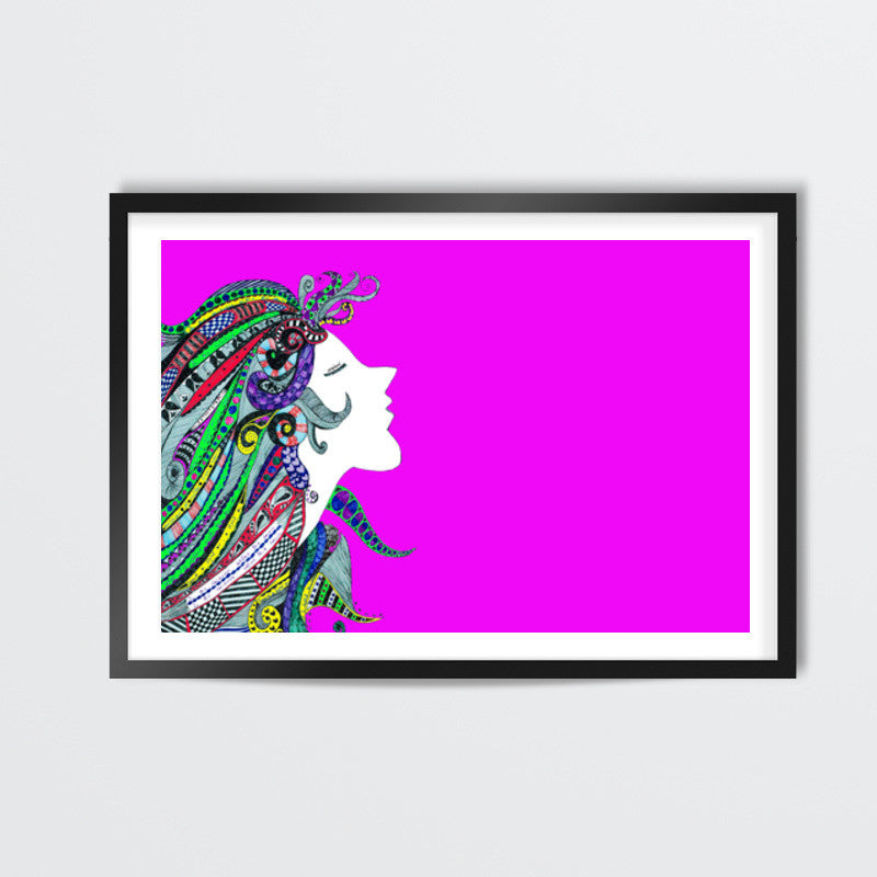 Girl in Song (pink) Wall Art