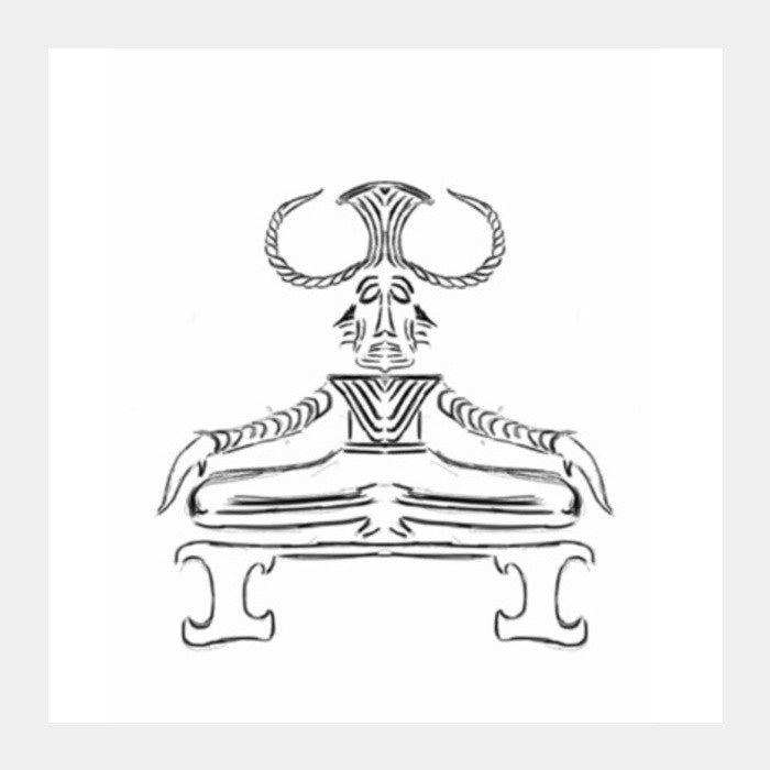 Square Art Prints, Shiva- the mahayogi Square Art Prints