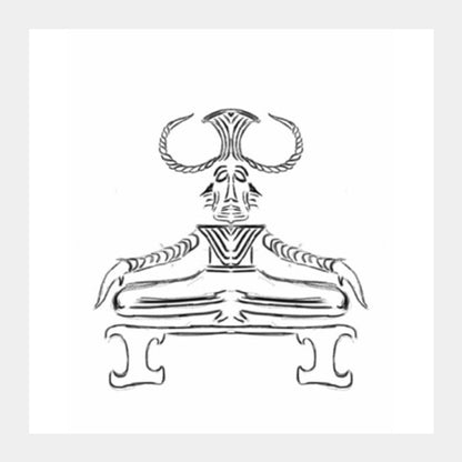 Square Art Prints, Shiva- the mahayogi Square Art Prints