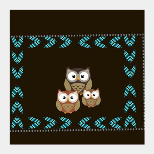OWL Square Art Prints PosterGully Specials