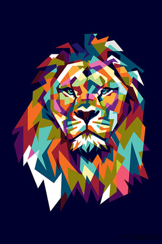 Pop Art Lion Artwork