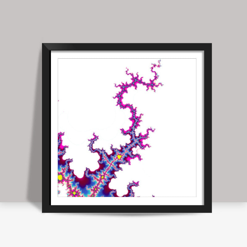 Purple Lightening Square Art Prints