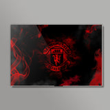 Manchester United Red Smoke #mufc Wall Art