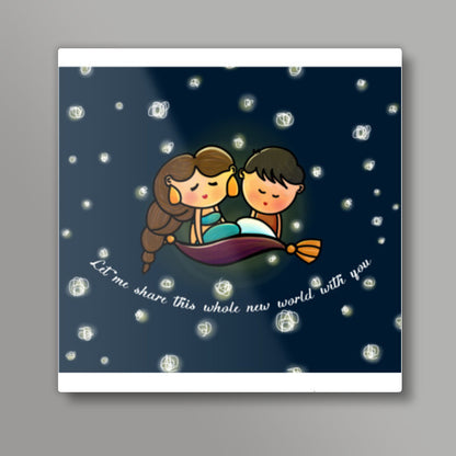 A Whole New World Square Art Prints