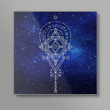 Sacred geometric fantasy abstract Square Art Prints