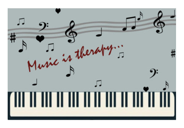Piano Keys And Music Notes Design Illustration Wall Art| Buy High ...