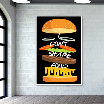 I Dont Share Food Wall Art