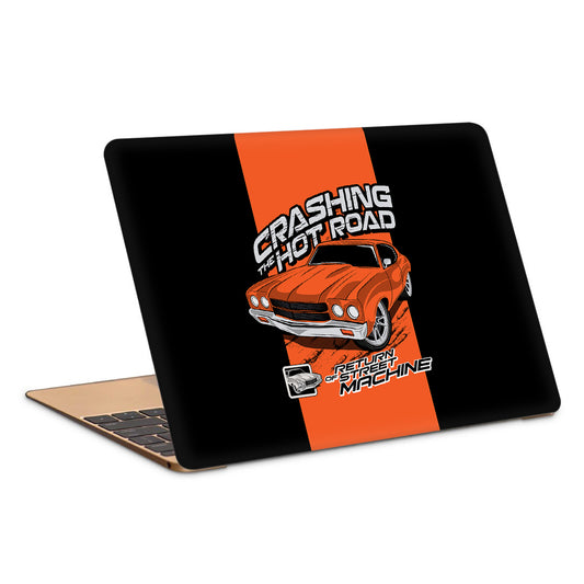 Crashing The Hot Roads Cool Car Artwork Copy Laptop Skin